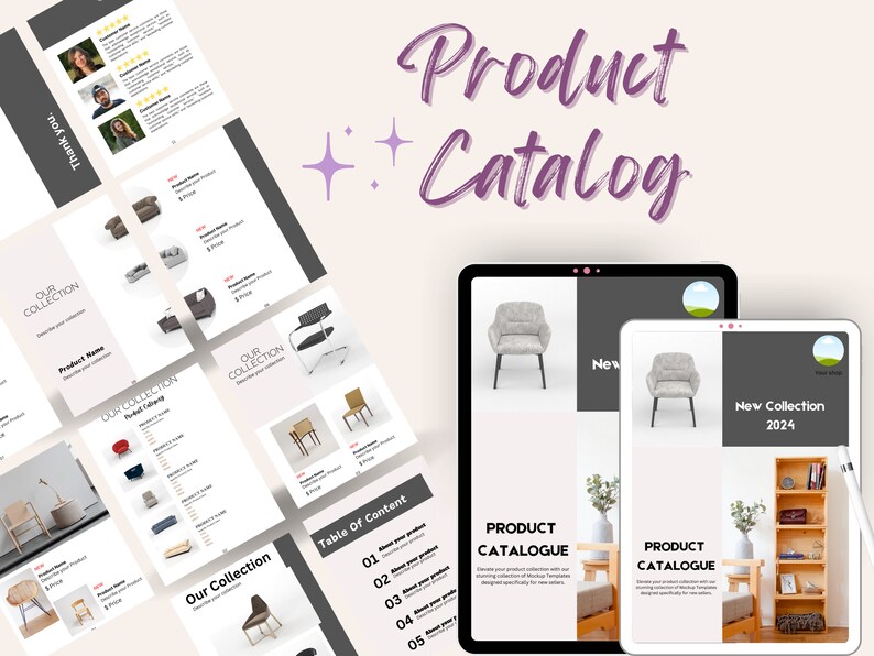 Catalog Layout Template, Book Layout, Brochure, Product Catalogue ...