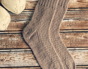 Women’s Hand Knit Alpaca Wool Warm and Cozy Socks For Sleeping Personalization Size Socks Personalization Color Knitted Socks For Gift