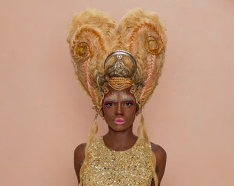 Avante Garde Heart Shaped Wig