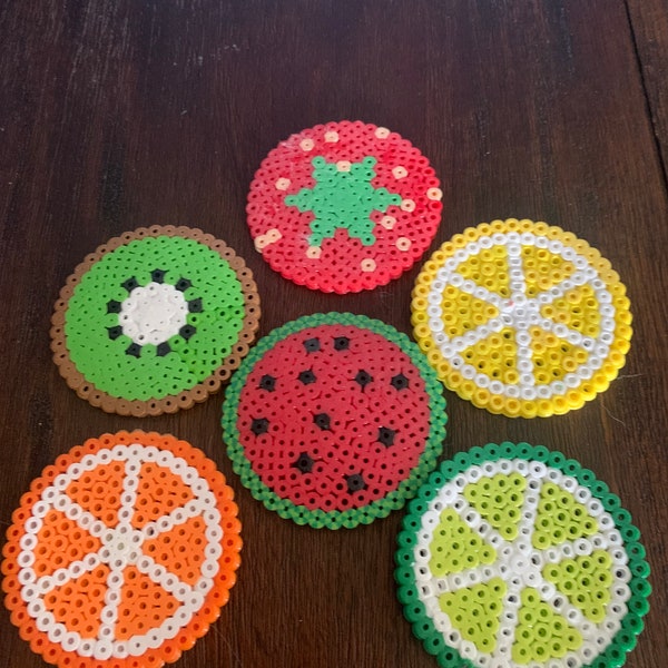 Perler Bead Coasters Etsy