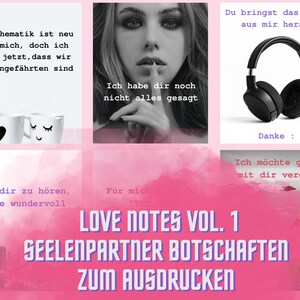 Love Notes 1 - Card Deck - 66 Soulmate Messages Vol. 1 - Instant Download