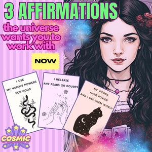 3 Affirmaties waar het Universum wil dat je nu mee werkt - Witchy Affirmations