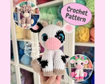 Camille The Sitting Cow - CROCHET PATTERN