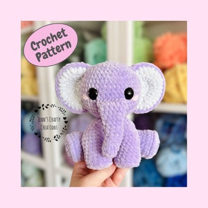 Emma The Sitting Elephant - CROCHET PATTERN