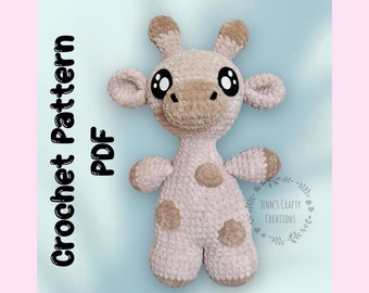 Zeke the Giraffe - Plushie, Crochet Pattern
