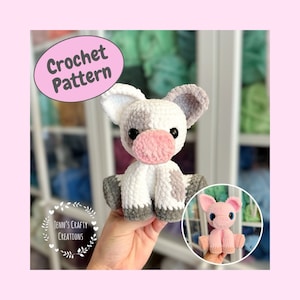 Piper The Sitting Pig - CROCHET PATTERN