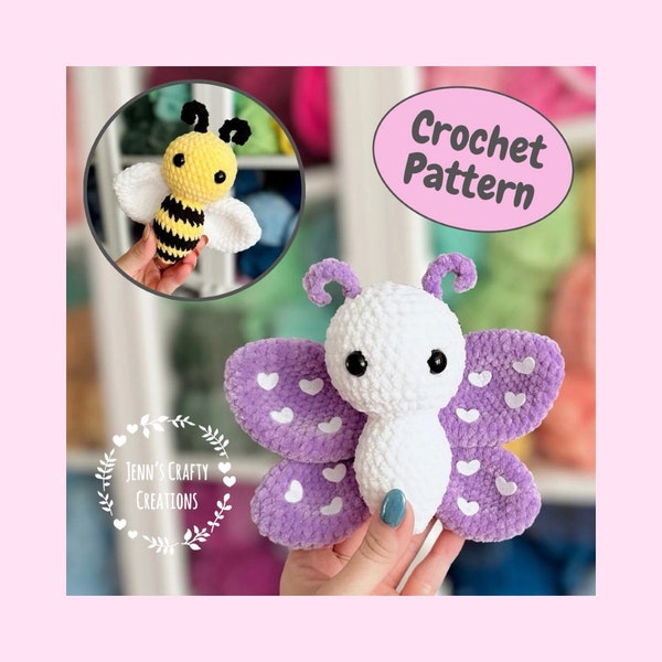 Butterfly & Bee - CROCHET PATTERN