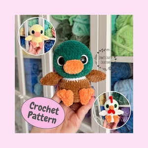 Duck & Chicken - Bubble Toe Babies - CROCHET PATTERN