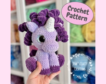 Shiloh The Sitting Unicorn - CROCHET PATTERN