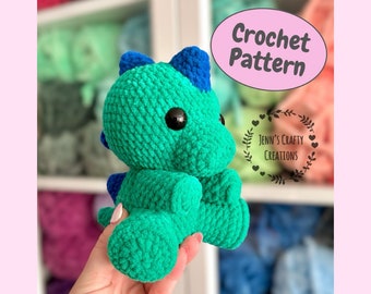 Dash The Sitting Dino - CROCHET PATTERN