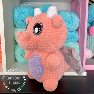 Dexter the Dragon Plushie, Crochet Pattern image 7