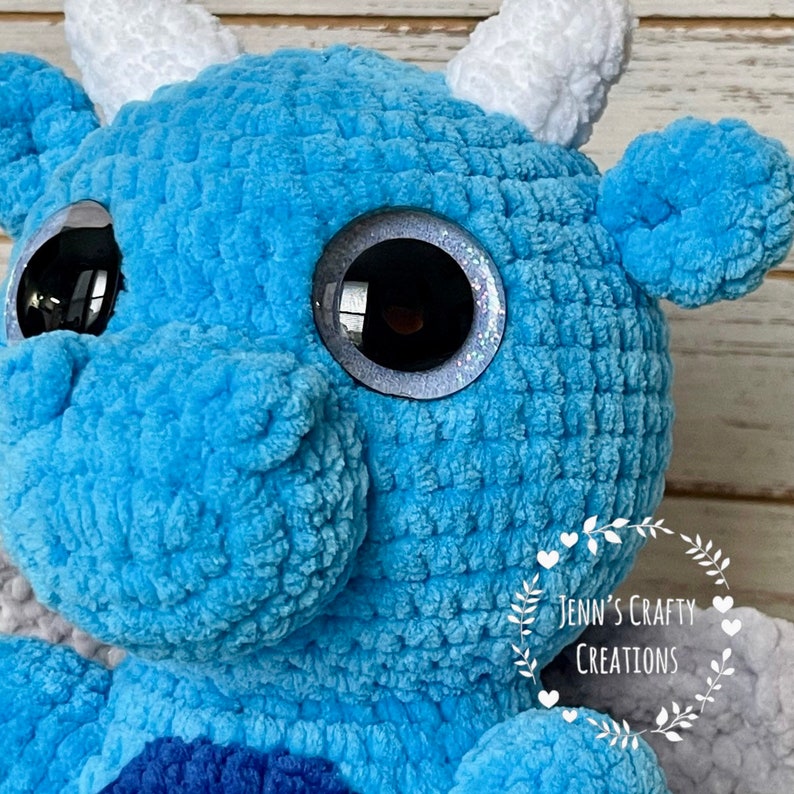 Dexter the Dragon Plushie, Crochet Pattern image 6