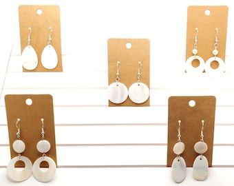 White Shell Earrings (5 Styles to choose from)