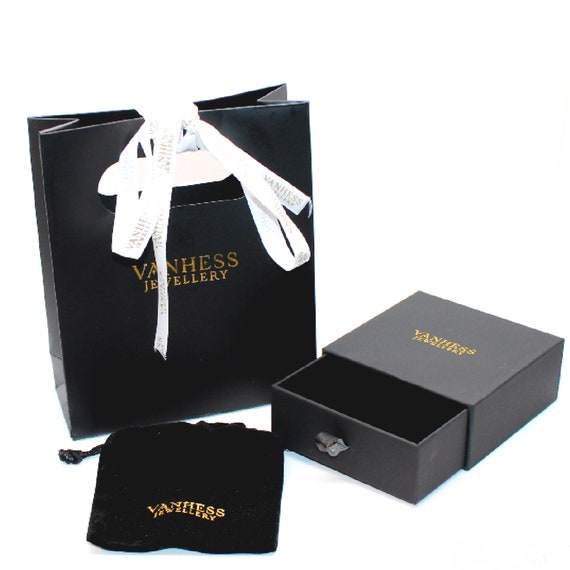 Jewelry Gift Boxes Black and White With Lid Mens Gift Boxes Womans