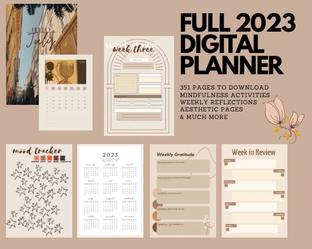 FULL 2023 DIGITAL PLANNER - Etsy