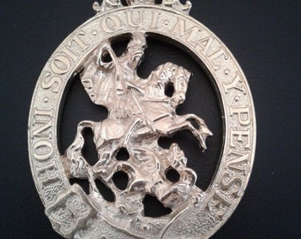 Koninklijke OPDRACHT van de KEULENBORD Insignia REPRODUCTIE Replica Gold Tone Sash Badge 1348