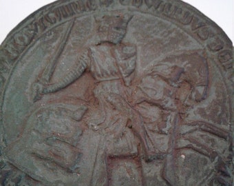 REPLICA MIDDELEEUWSE grote zegel van het rijk van koning Edward I / Edward II - enkelzijdig