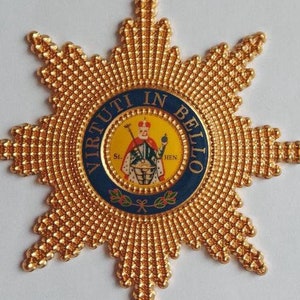 RÉPLICA Insignia Real de la Gran Cruz de la Orden Militar Sajona de San Enrique, 1736