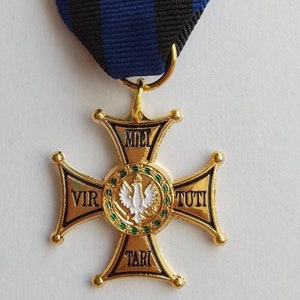 Polish ORDER Of VIRTUTI MILITARI Replica Poland Medal Award 1792 image 1