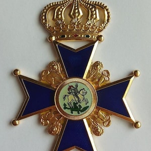 Royal HANOVARIAN ORDER Of Saint GEORGE Replica Grand Cross Medal 1839