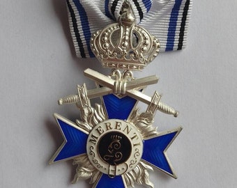 BEIERSE ORDE VAN MILITAIRE Verdienste Replica-medaille 1866 - Defecte pin