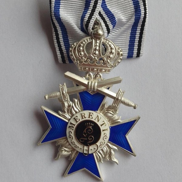 BEIERSE ORDE VAN MILITAIRE Verdienste Replica-medaille 1866 - Defecte pin