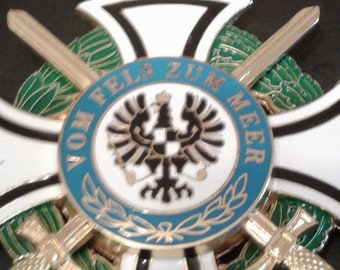 PRUISISCHE HuisORDE van HOHENZOLLERN Replica Duitse Vleugel Badge 1851