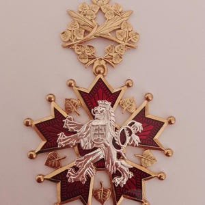 ORDER Of The White LION Replica CZECHOSLOVAKIAN Sash Badge 1922