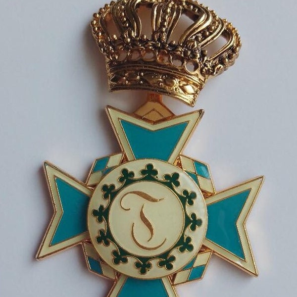 Réplique Médaille de l'ORDRE DE THÉRÈSE bavaroise 1827 - Décolorée