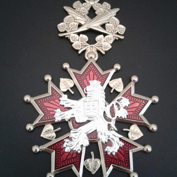 ORDE van de Witte LEEUW Replica TSJECHOSLOWAKISCHE sjerp-insigne 1922