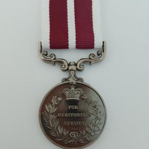 Replica MILITARY WW1 British Meritorious Service MEDAL - Aged Tone Finish / Inferior Medal