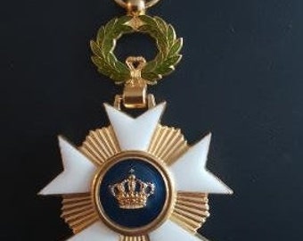 VOLGORDE van de KROON van België Replica Vintage Medal Award 1897