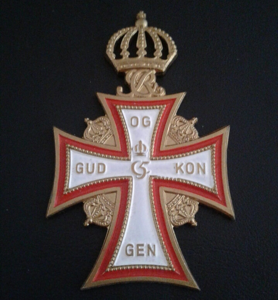 Danish Ruck Rbbon ORDER of the DANNEBROG Replica Royal DANISH Medal 1671 - Etsy