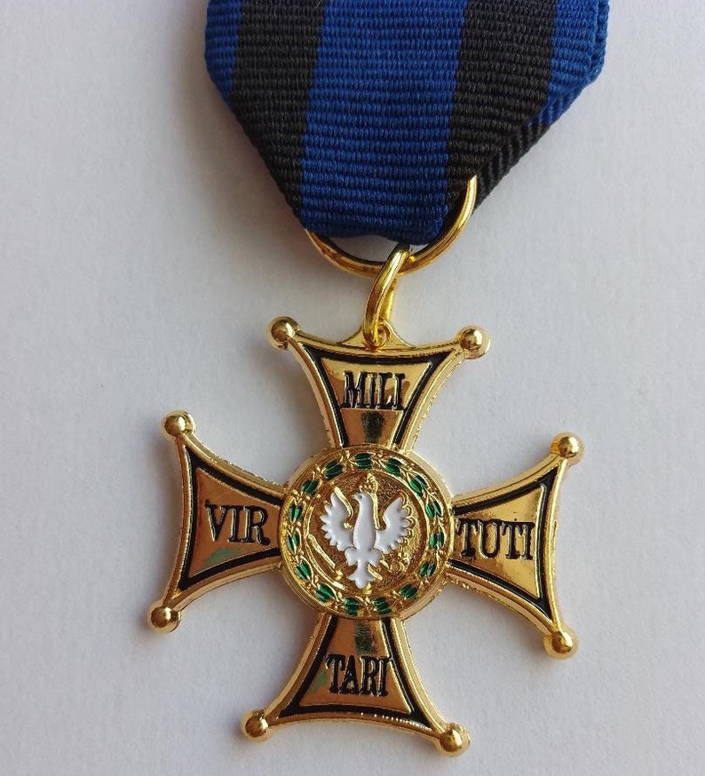 Polish ORDER Of VIRTUTI MILITARI Replica Poland Medal Award 1792 image 3