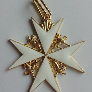 Réplica de la Medalla de Cuello BRITÁNICA de la ORDEN de San Juan, 1888