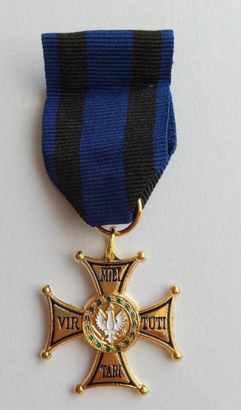 Polish ORDER Of VIRTUTI MILITARI Replica Poland Medal Award 1792 image 1