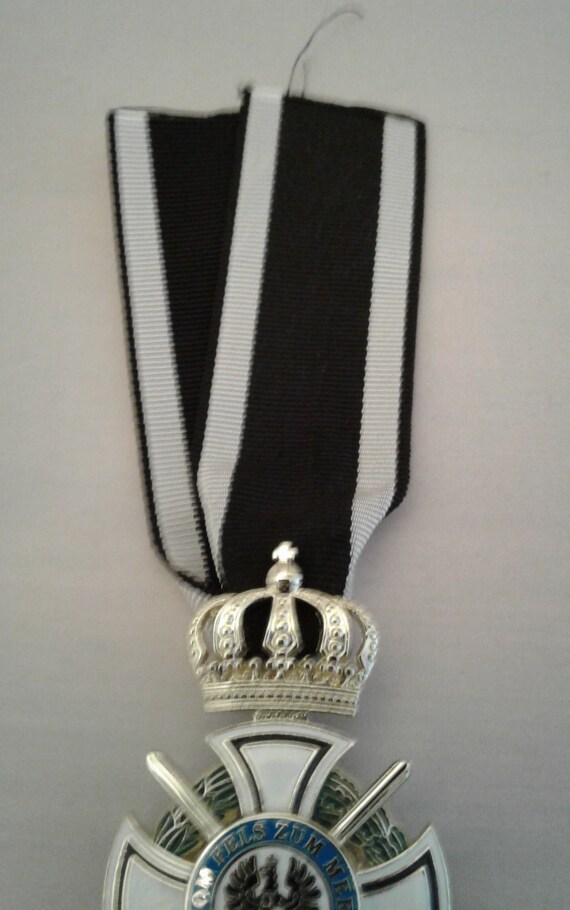 Ｗ帝政ドイツ軍/プロイセン王国＊ミニチュア襟用＊１８６９王冠勲章４等（実物） W帝政ドイツ軍/プロイセン王国＊ミニチュア襟用＊1869王冠勲章4等（