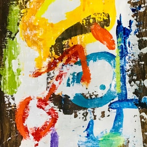 Love - 5"x7" Framable Original Kunst Grußkarte - "Love" - 3 KartenSet