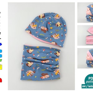 Hat and Tube Scarf PDF Sewing Pattern | JULAWI No.8
