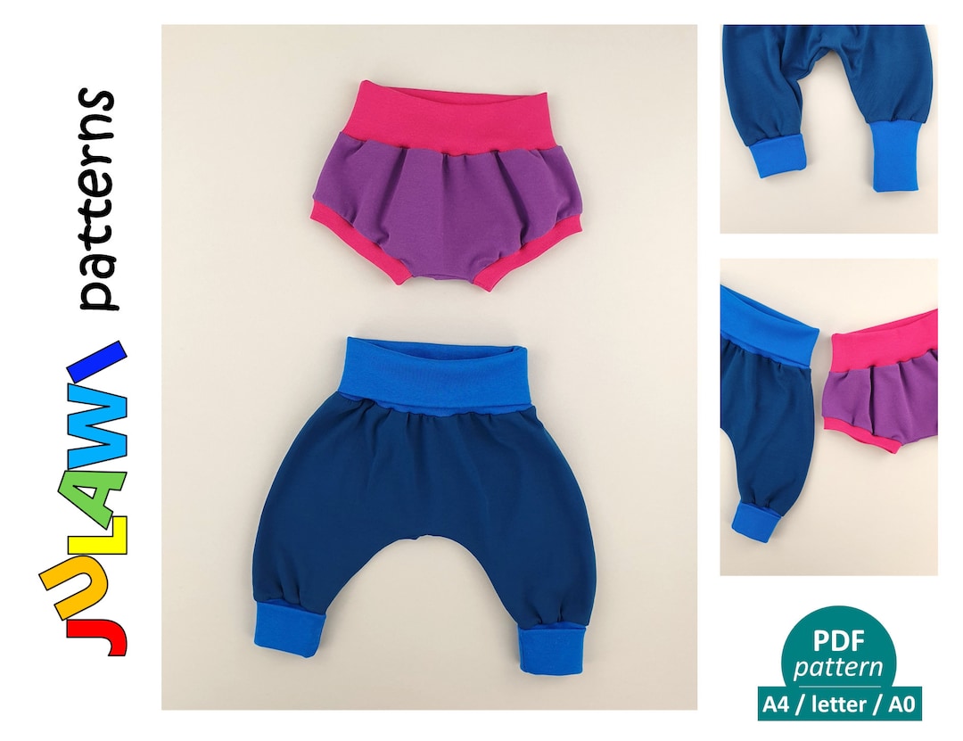 Baby Balloon Pants PDF Sewing Pattern JULAWI No.12 Etsy