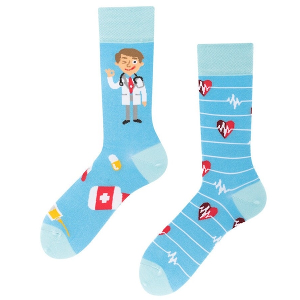 Doctor Socks | Dr. Socken | witzige Socken | bunte Socken | Geschenk für Arzt | Geschenk Zahnarzt | Geschenk für Therapeut | coole Socken