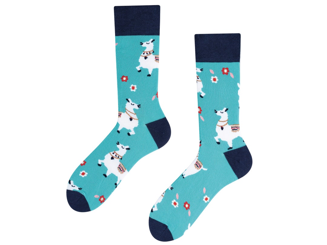 Alpaca Socks Alpaca Socks Funny Socks Animal Socks Cool Socks Colorful ...