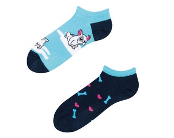 Süße Hunde Sneaker Socken | bunte Socken | lustige Socken | niedliche Socken | cute socks | Socken mit Tiermotiv | TODOSOCKS