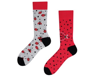 Ladybug Socken | Marienkäfer Socken | niedliche Socken | cute socks | colourful socks | bunte Socken | Tiermotivsocken | TODOSOCKS