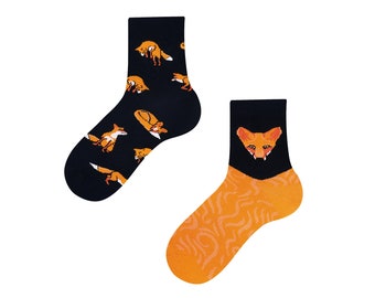 Süße Fuchs Socken für Kinder | Bunte Socken für Kinder |  Coole Socken für Jungs | Coole Socken für Mädchen |Weihnachtsgeschenk Kindersocken