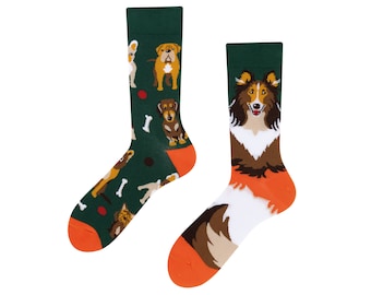 Dog Socks | Dog socks | Gift for dog owners | funny gift idea for dog lovers | colorful socks | crazy socks with dogs | TODOSOCKS