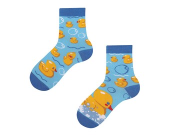 Cute bath duck socks for kids | cute bathtub socks for kids | rubber duck design | cute gift for girls and boys |TODOSOCKS