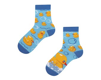 Jolies chaussettes de canard en caoutchouc pour enfants | jolies chaussettes de baignoire pour enfants | conception de canard en caoutchouc cadeau doux pour les filles et les garçons | TODOSOCKS