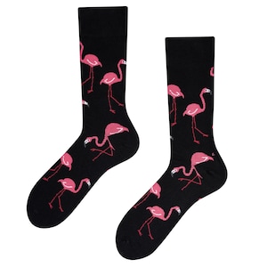 Cool flamingo socks | Flamingo socks | Cool socks | Colorful socks | Stylish socks | Animal socks | Falmingo Love | TODOSOCKS