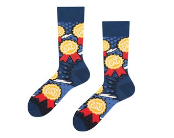 Coole Socken für Papa | Geschenk für Vater | Geschenk für Papa | Geschenk zum Vatertag | Geburtstagsgeschenk Papa | Socken für Dad
